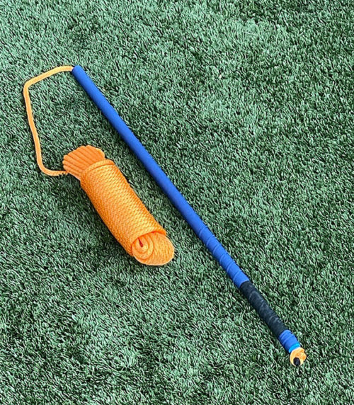 Mach 3 Shallow Stick golf swing speed training tool.